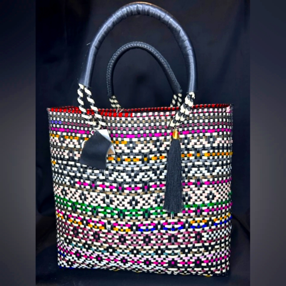 Tote/Purse Handcrafted Woven Premium Recycle Plastic